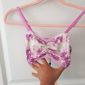 Pink spell bralette in coco lei NWT